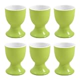 Flirt by R&B 515862 Doppio Eierbecher/Eierhalter, Ø 4,5 cm, Porzellan, grün (6er Pack)