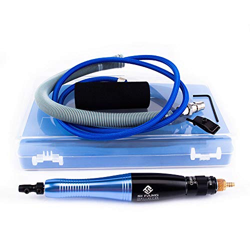 SI FANG タービン 往復式 空気圧超音波グラインダー マイクロ空気圧エアペンシル ダイグラインダーキット 金型用 金属ラップ ファイリング 研磨ツール