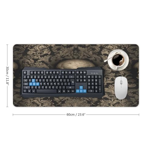 Gothic Wallpaper Skull almohadilla para mouse impermeable miniatura 2