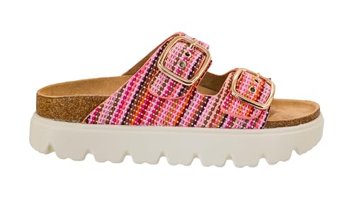 Image of Corkys Footwear Hey Girl Womens 1 inch Rumor Has It Platform Sandals, Featuring Two Adjustable Buckles, A soft Footbed, And A Lug Outsole, Perfect For Summer
