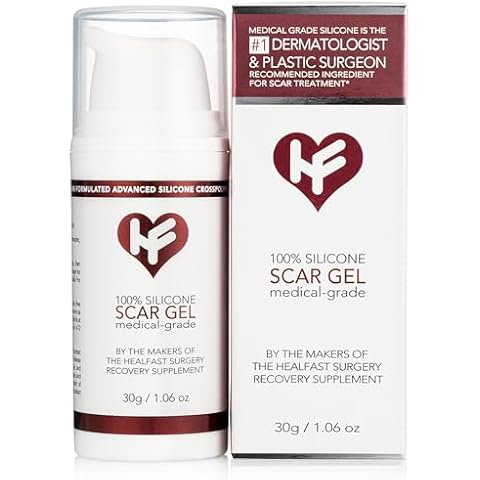 Physician Formulated Silicone Scar Gel Semi-Solid Sheeting - Advanced Crosspolymer Medical Grade Liquid Sheeting for Face, Body, Surgery, C Section, Burn, Keloidal & Hypertrophic Scars