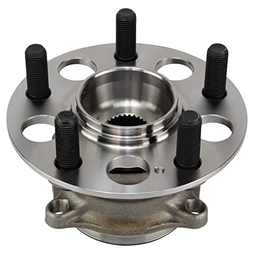 Image of TRQ Rear Driver and Passenger Side Wheel Bearing and Hub Assembly Set 2 Piece Compatible with 17-20 Acura MDX SH-AWD Sport Hybrid 16-21 Honda Pilot AWD 22 Pilot Touring AWD 19-22 Passport
