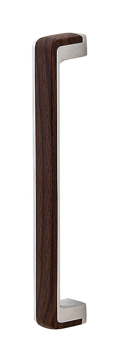 EHardware Depot Door Handles for Main Door Glass Door Handle Cabinet Handle Pull for Kitchen and Doors Cupboard & Drawer Wood Finish Handles (Pack of 1 Piece Only) (96 mm, Chrome Wood Finish)