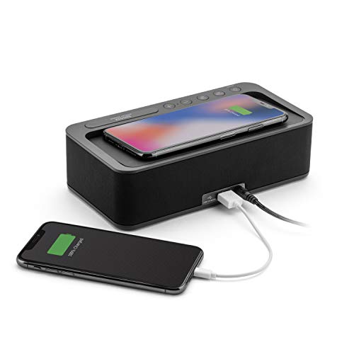 Timex Ihome Alarm Clock Portable Speaker With Qi Wireless Charging And Usb Charger thumb #3