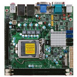 DFI-ITOX SB100-NRM Mini-ITX 工業用マザーボード Q67 LAN2 COM 12 USB6 SATA 1 PCIE X16 1 PCIE X4 2 PCIE u-ATX