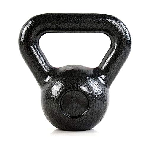 Kettlebells AGYH - Pesa rusa de hierro fundido negro, equipo de entrenamiento de fuerza para gimnasio en casa, prensa de hombros de peso muerto, entrenamiento de pesas con flexiones, 4-24 kg (tamaño
