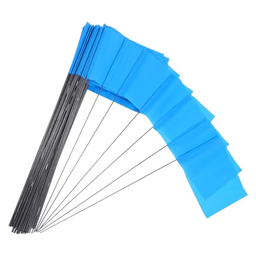 Drapeaux de chantier en PVC marquage extérieur piquet métallisé jardin