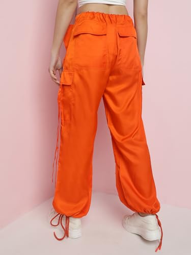 Image of KOTTY Women's High Rise Relaxed || Straight || Joggers Fit Cargo's for Pants || Trousers