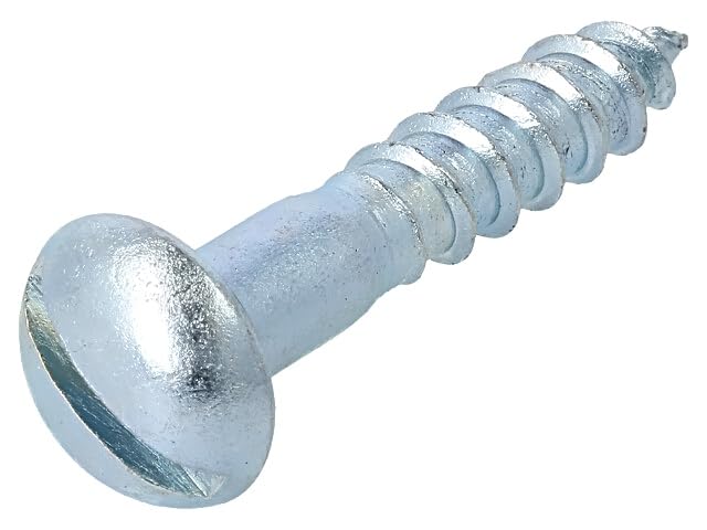 Vis pour bois 6x30 mm tête bombée à fente boîte de 100