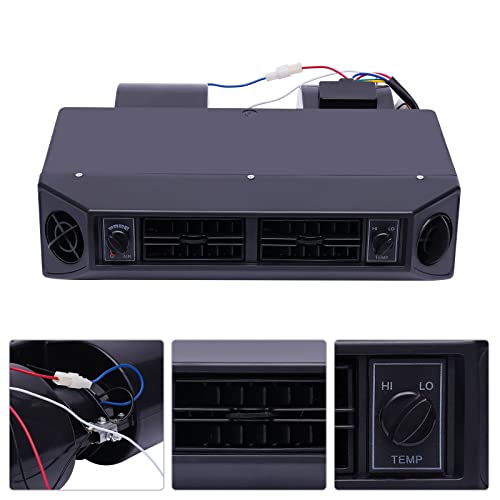 Zawayine Universal Air Conditioning Evaporator, 12V 30W A/C Under Dash Evaporator Compressor With Mounting Brackets And Drain Hose, 3-Speed Cool Evaporator For Classic Car Motorhome #TOP6