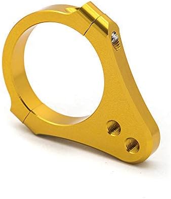 Miniatura 3 de Amortiguador de dirección universal de aluminio de 2.126 in de diámetro Tenedor Marco de montaje de abrazadera de montaje Fijador de pie para