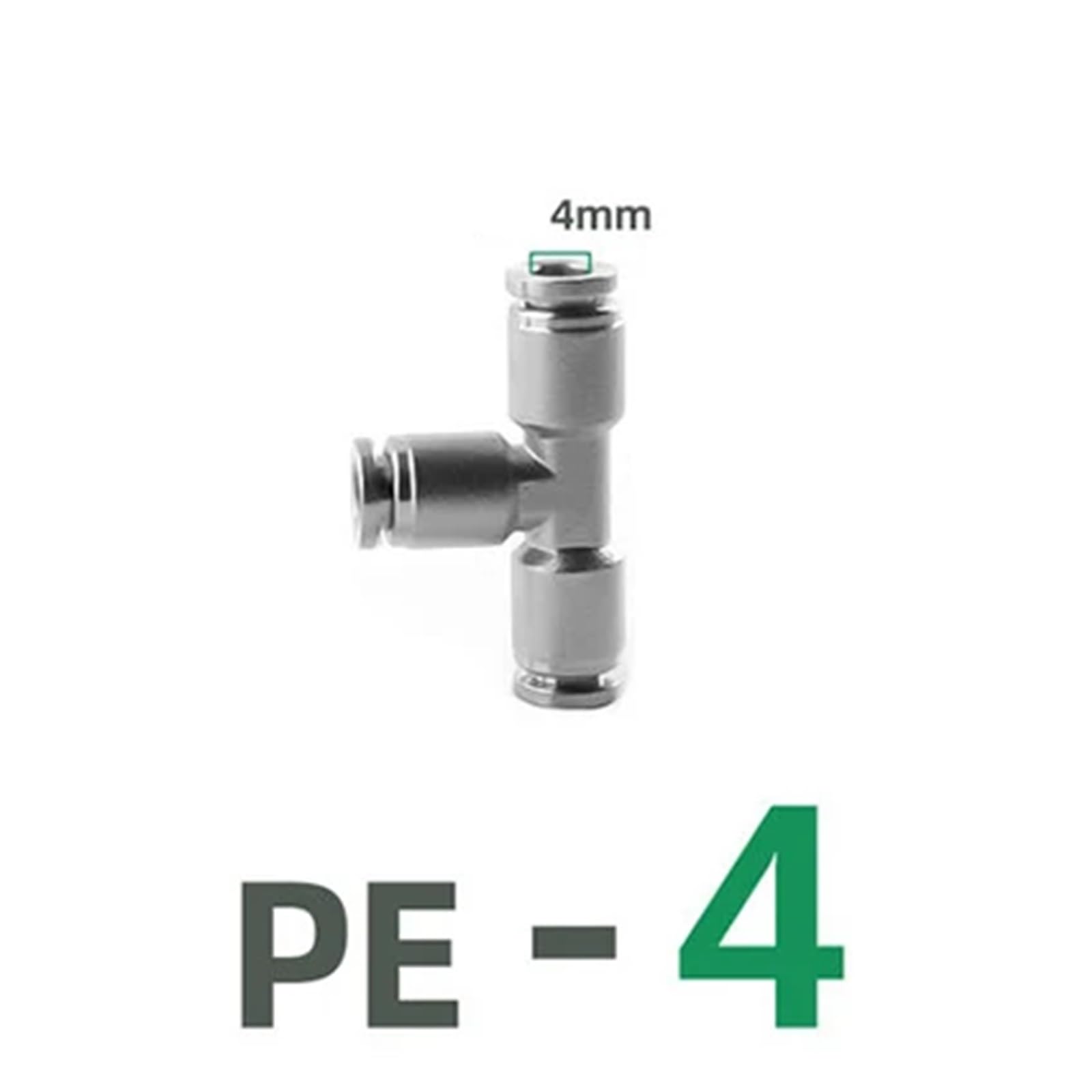 Connettore rapido pneumatico in metallo in acciaio inox PU PV PE PY 304(PE-4)