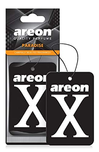 Image of AREON X XV18A Hanging Best Car Air Freshener Paradise Scent, Paper Hanging Ornaments, Long Lasting Scent for Car or Home 12 Pack