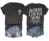 AMWIPE Faith Over Fear Shirt Womens Christian Tshirts Religious Sayings Tees Vintage Bible Verse Inspirational Tee Tops