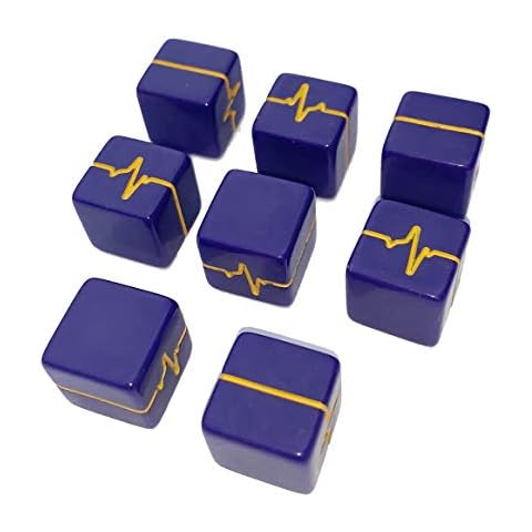 Impact! Miniatures Human Pulse Fate/Fudge Dice - Set of 8 - Purple Cover