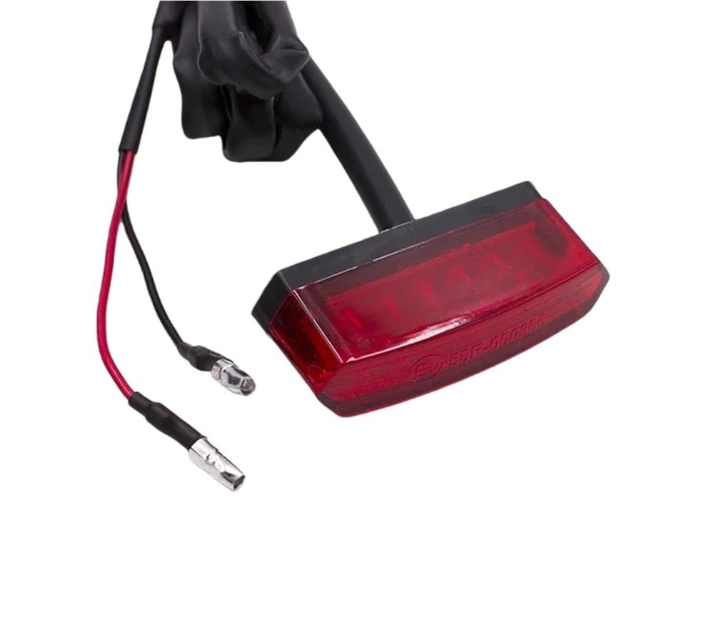 Luz trasera universal roja de freno para rutas nocturnas seguras en motocicleta urbana 8
