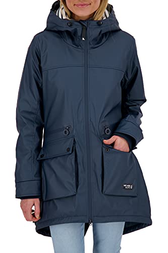 ALIFE AND KICKIN AudreyAK Raincoat Damen Langjacke, Übergangsjacke marine...