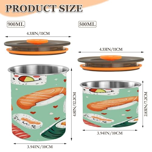 Envase Hermético para Café de Acero Inoxidable 500ml miniatura 2