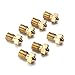 E3D Nozzle,EasyULT 7PCS M6 3D Printer 0.2mm 0.3mm 0.4mm 0.5mm 0.6mm 0.8mm 1mm Extruder Brass Nozzle Print Head for E3D Makerbot