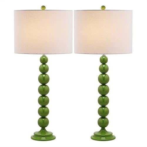 Lighting Collection Jenna Modern Contemporary Green Stacked Ball 32-inch Bedroom