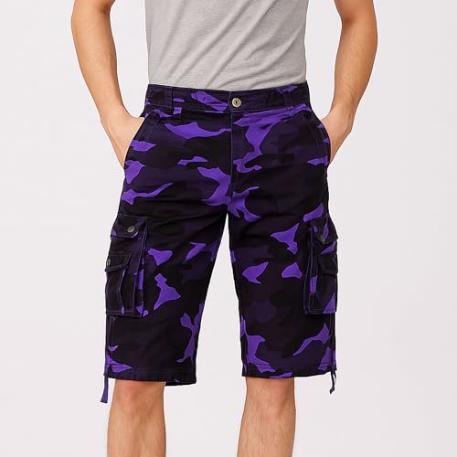 Shorts cargo para hombre Maiyifu-GJ camuflaje casual miniatura 2