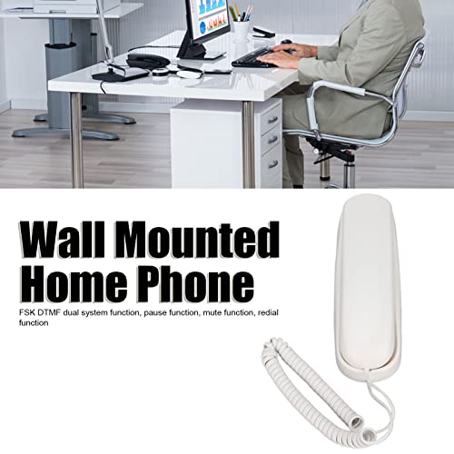 Teléfono con cable para pared con función multipropósito miniatura 6