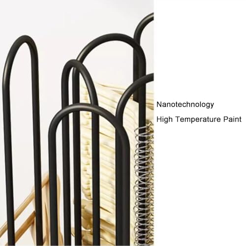 Support de rangement de cintres sur pied mobile pour optimiser votre buanderie et dressing - 4