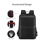 CROSSGEAR Business Commuter Backpack for Men, 26-32L Expandable Travel Laptop Backpack, Fit 15.6 Inch Laptop, Waterproof Computer Work Commute Daypack, Black - Image 5