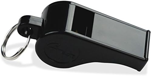 Plastic Whistles Medium No Cord, 12 Piece - Black