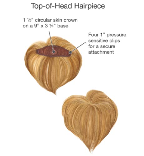 Miniatura 3 de Gabor Hairuwear, GL12-16 Golden Walnut - Pieza de pelo de nivel superior de la cabeza