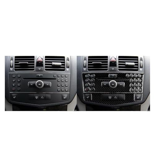 Cubierta de panel de CD para coche; repara botones desgastados de Clase C W204 3