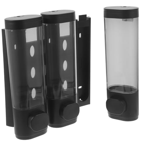 Beatifufu Manual Wall-Mounted Soap Dispenser for Bathroom No Leakage Shampoo and Liquid Soap Holder Practical Design for Use Pump for Shower Room