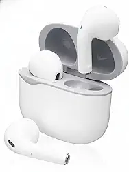 Fone De Ouvido Sem Fio Bluetooth 5.0 Compatível Todos Celulares Com Microfone e Redução de Ruído Wireless Academia Corrida Musicas e Chamadas Graves Potentes Controle Touch Linha Premium