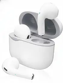 Fone De Ouvido Sem Fio Bluetooth 5.0 Compatível Todos Celulares Com Microfone e Redução de Ruído Wireless Academia Corrida Musicas e Chamadas Graves Potentes Controle Touch Linha Premium