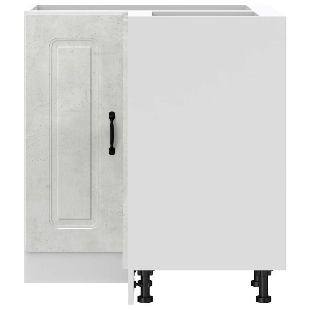 Myheimly Kitchen Cupboard, Küche Schrank, Kuechenschrank, Schrank Für Küche, Küchen Schrank, Hängeschrankm,Holzwerkstoff Küche Schrank,Betongrau,Corner Cabinet,75.5 x 75.5 x 81.5 cm