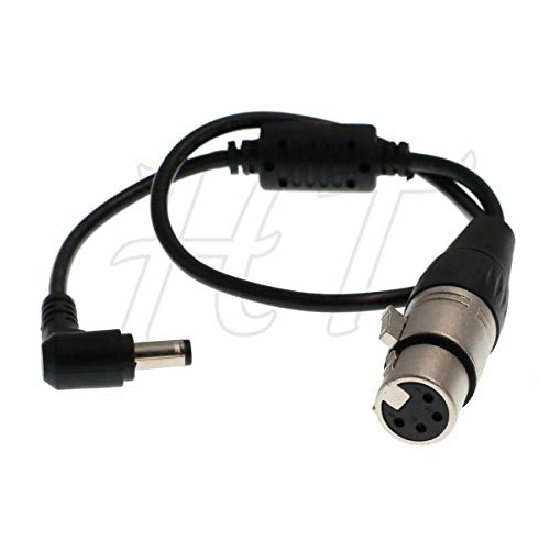 Cable XLR 4 pines a CC 5,5x2,5mm de monitor DSLR para cámaras Blackmagic