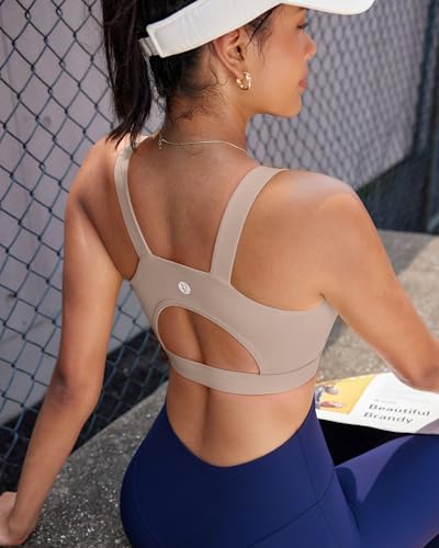 Image of RUNNING GIRL High Impact Sports Bras for Women,Racerback Running Bra Workout Crop Tank Tops Longline Sports Bra Push up