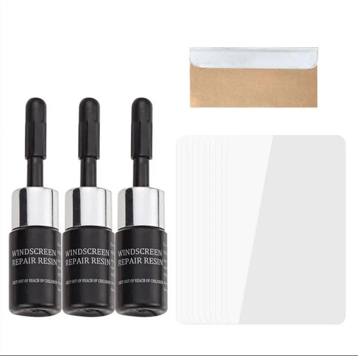 Annma Products Car Windshield Cracked Repair Tool Upgrade Auto Glass Repair Fluid Windscreen Scratch Crack Restore Auto Window Repair(Pack of 3)