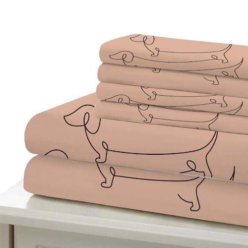 Linge de lit teckel 220x240 en microfibre premium ultra douce