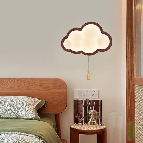 Lámparas de Pared para Dormitorio con Interruptor de Tracción y Luz Cálida para Bebés