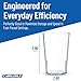 Carlisle FoodService Products Stackable Tumbler with Pebbled Exterior for Kitchen, Restaurants, And Fast Food, Plastic, 8 Ounces, Clear, (Pack of 24)