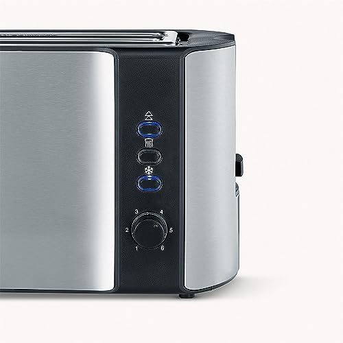 Image of Severin Automatic Toaster, 2 Long Slots, for Up to 4 Bread Discs, 1400 W, At 2590, Stainless Steel, Black, Multi-colors