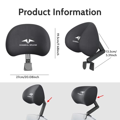 Chaise de bureau contre le mal de dos avec têtière