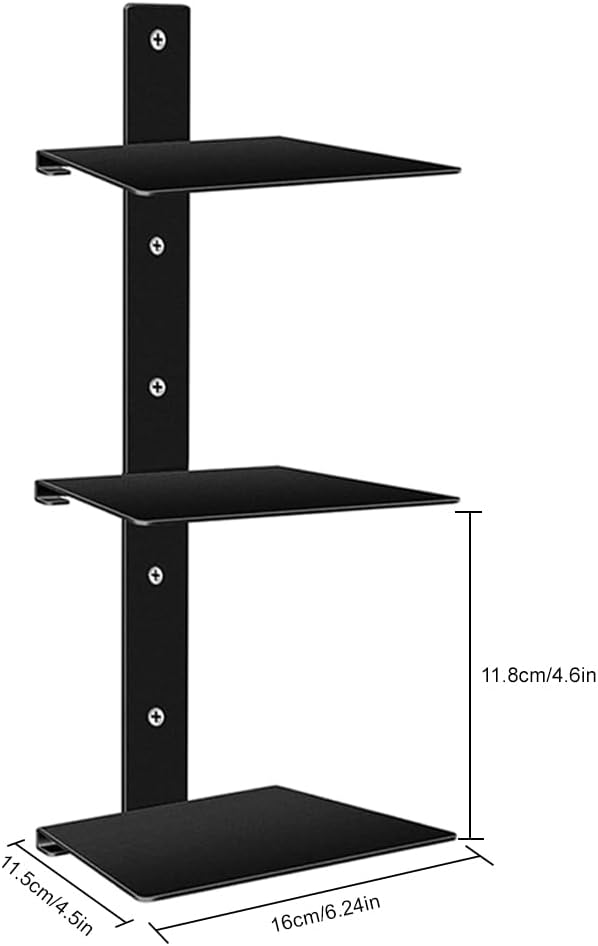Invisible Floating Bookshelves for Wall - 6 Tier 3pcs Vertical Spine Book Shelf, Vertical Spine Book Tower, Wall Mounted & Space Saving for Home Office