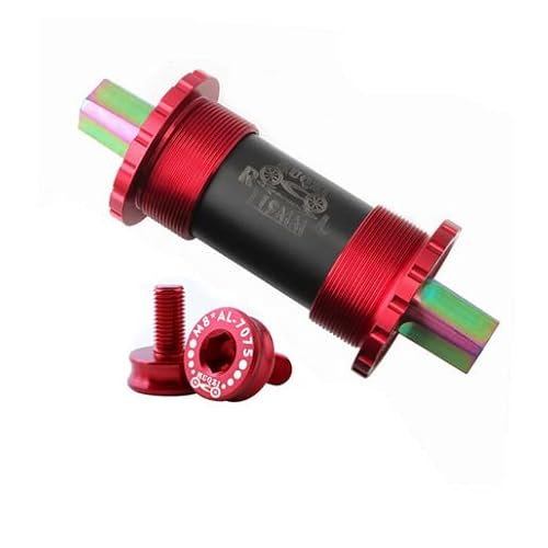 Titanium Bottom Bracket For BROMPTON + crank bolts RED