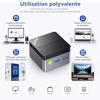 GMKtec G5S Mini PC (3 Years Support) Intel N5095 Mini Desktop Computer with 8GB LPDDR4 128GB M.2 SSD, 2X HDMI 4K@60Hz, USB 3.2 x3, WiFi 6, BT 5.2, SD Slot – Ansicht 7