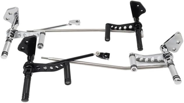Motorcycle Forward Controls Kit Fit For Dyna Street Bob 2006-2017 & Super Glide Low Rider(Chrome)