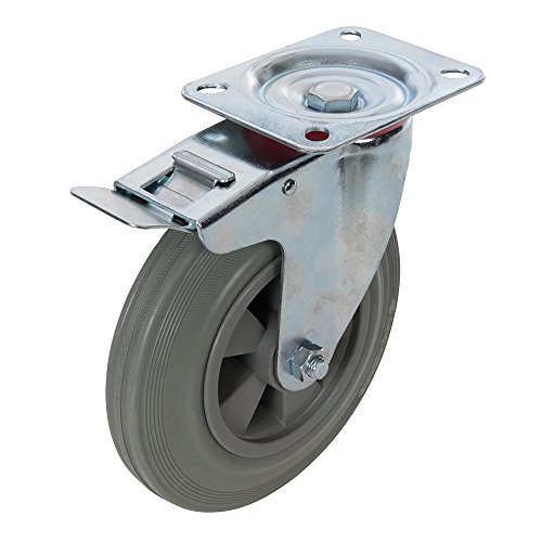 Preisvergleich Produktbild FIXMAN 921139 Gummi-Schwerlastrolle 200 mm, 200 kg