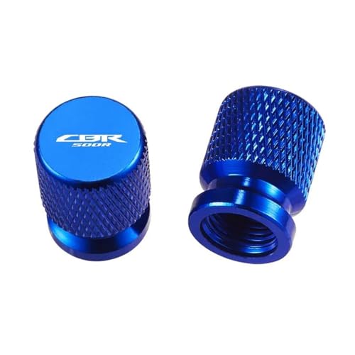 Bouchons de valve moto étanches bleus pour Honda CBR 500R
