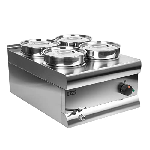 Bain-marie à eau Lincat Silverlink à 4 pots avec régulation thermique précise